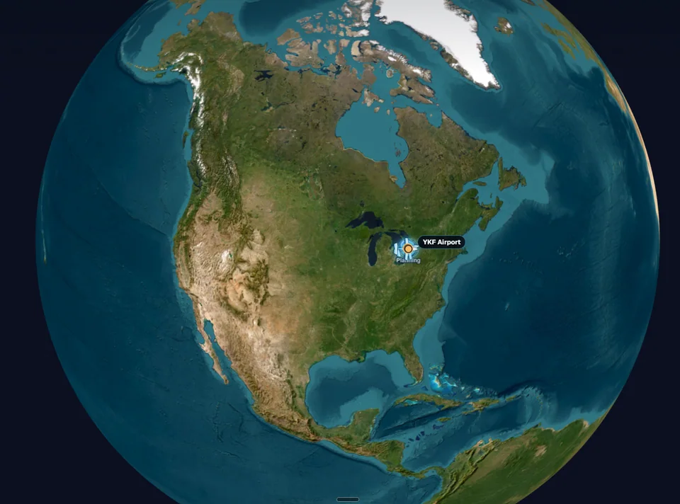 North America in KW Live’s Planetary View.